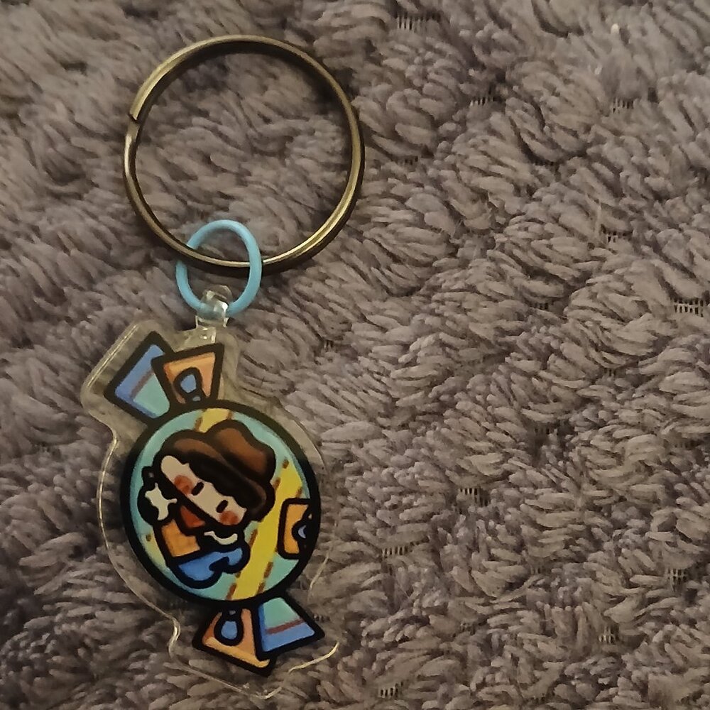 NWOT Candy Woody Toy Story Kawaii Cartoon Character Acrylic Keychain #32